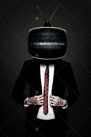 TV Man With Suit
