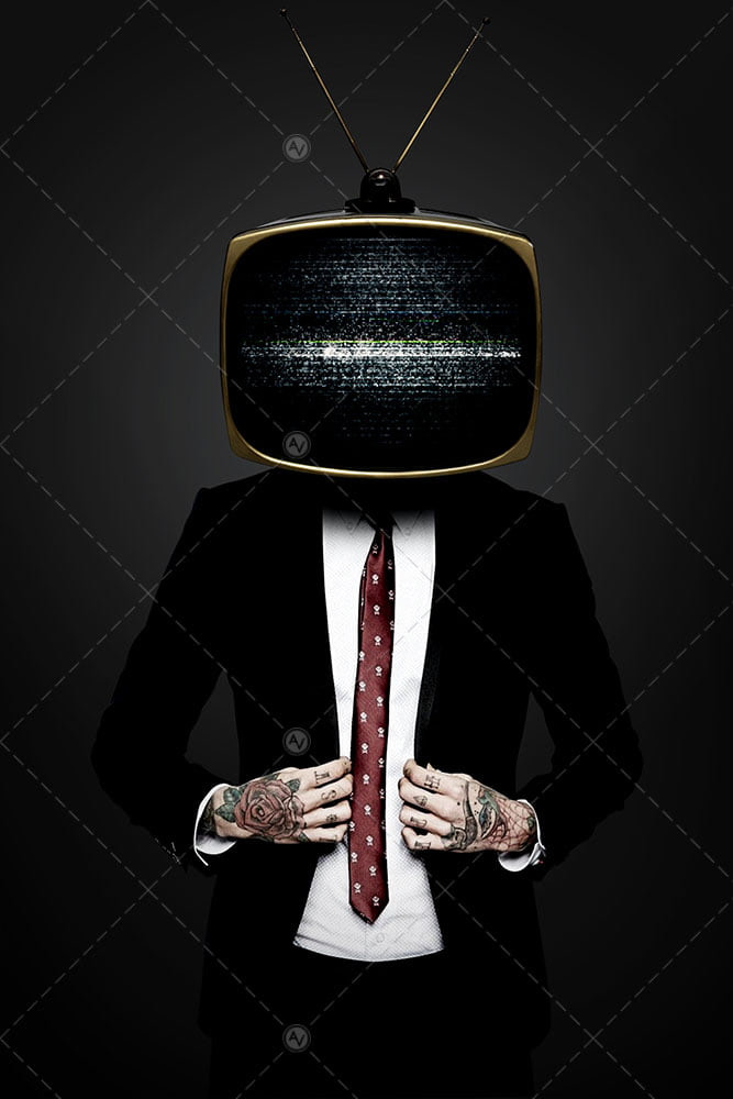 TV Man With Suit