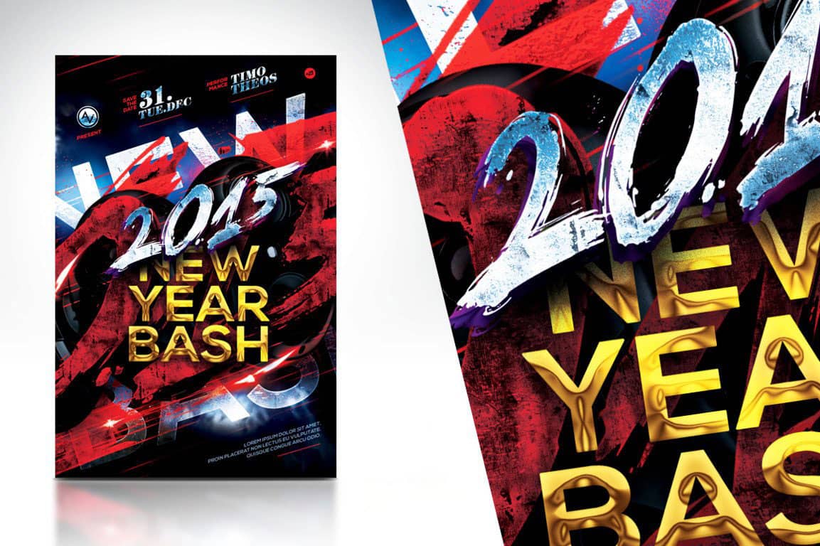 New Year Bash Flyer Template