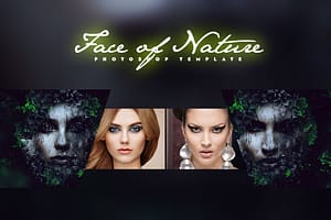 Face of Nature Photo Template