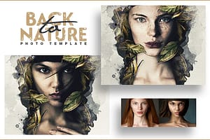 Back To Nature Photo Template