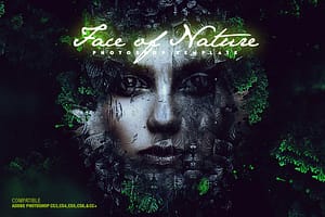 Face of Nature Photo Template